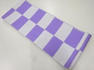 格子模様織出し浴衣帯